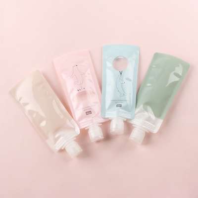 Small travel hand liquid detergent foam soap dispenser water packaging bag for shampoo custom printed plastic refill spout pouch